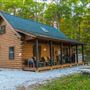 Scenic cabin in the woods with spectacular mountain views