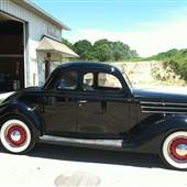 1936 Black Ford coupe