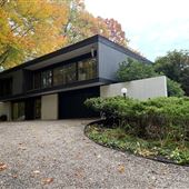 Mid Century Modern House w/Pool on Wooded Mountainside Site with Spectacular Views of Hartford Skyline and Western Mountains