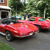 1965 Corvette Convertible & 1966 Corvette coupe